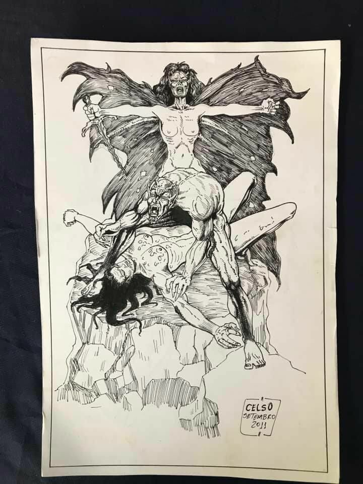 Arte original Demônio 1