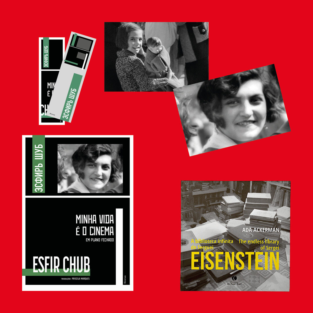 1 Livro Chub + 1 Livro Eisenstein + 2 Marcadores + 2 Postais 