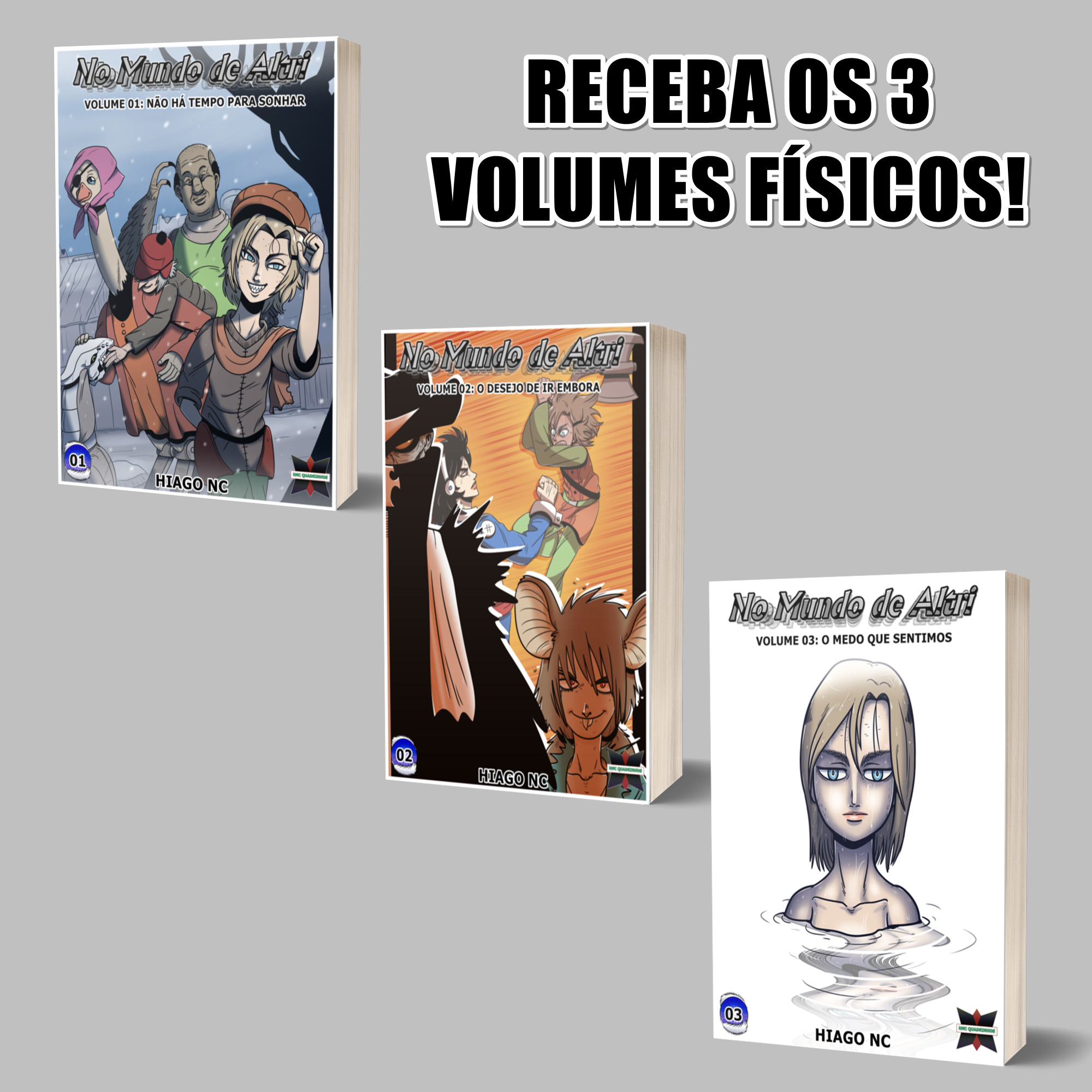 No Mundo de Altri: os 3 volumes!