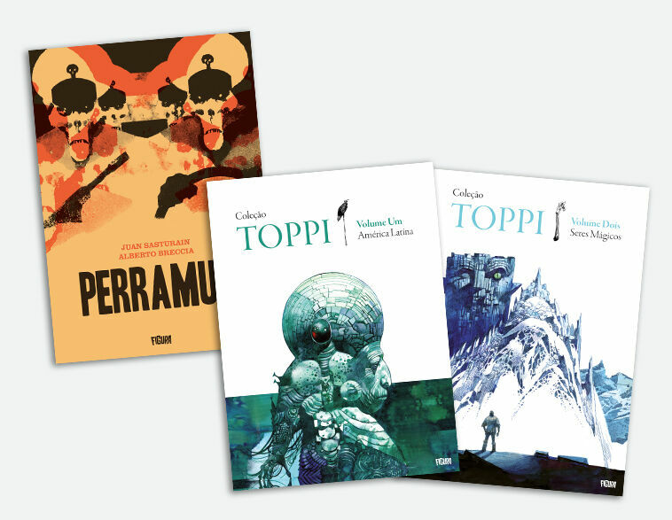 9. Coleção Toppi vols. 1 e 2 + Perramus