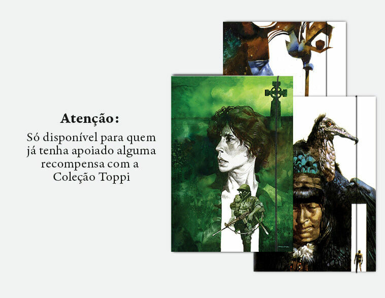 26. Três Cadernos Figura: Linha Toppi