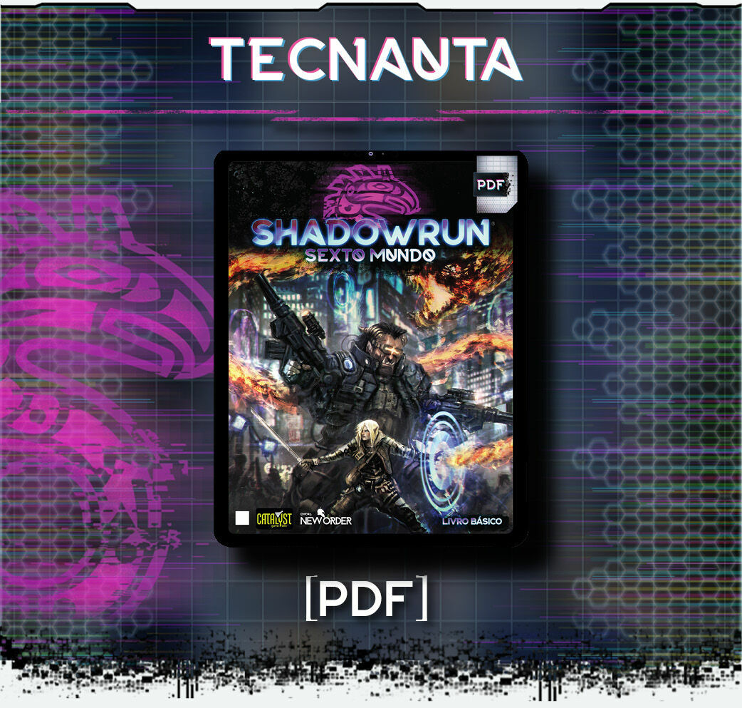 Mapa de Tecido - Shadowrun Sexto Mundo - Editora New Order