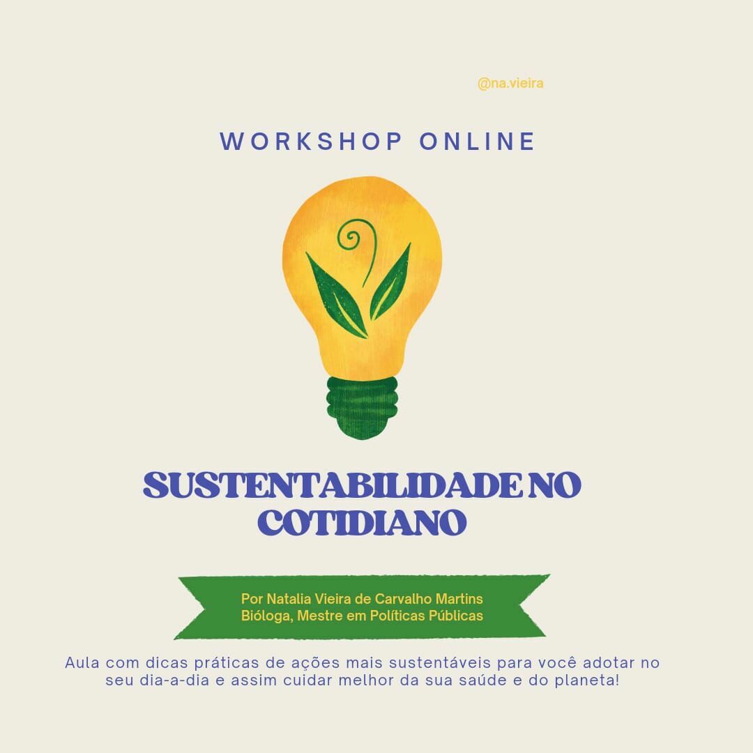 Workshop Online - Sustentabilidade no cotidiano