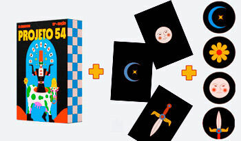 1 deck do Baralho 13ª Ed + 3 mini-posters/postais exclusivos. + 4 porta-copos exclusivos