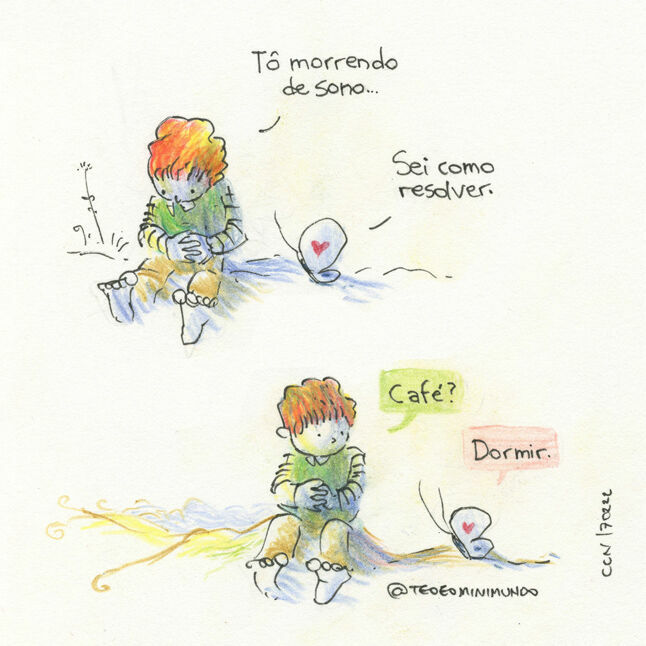 FLAMBOYANT 7 (Tirinha Original "Tô morrendo de sono" + Livro "Quentinho no Coração" autografado + Ímã + Postal + Marcador + Nome na lista + Frete grátis)