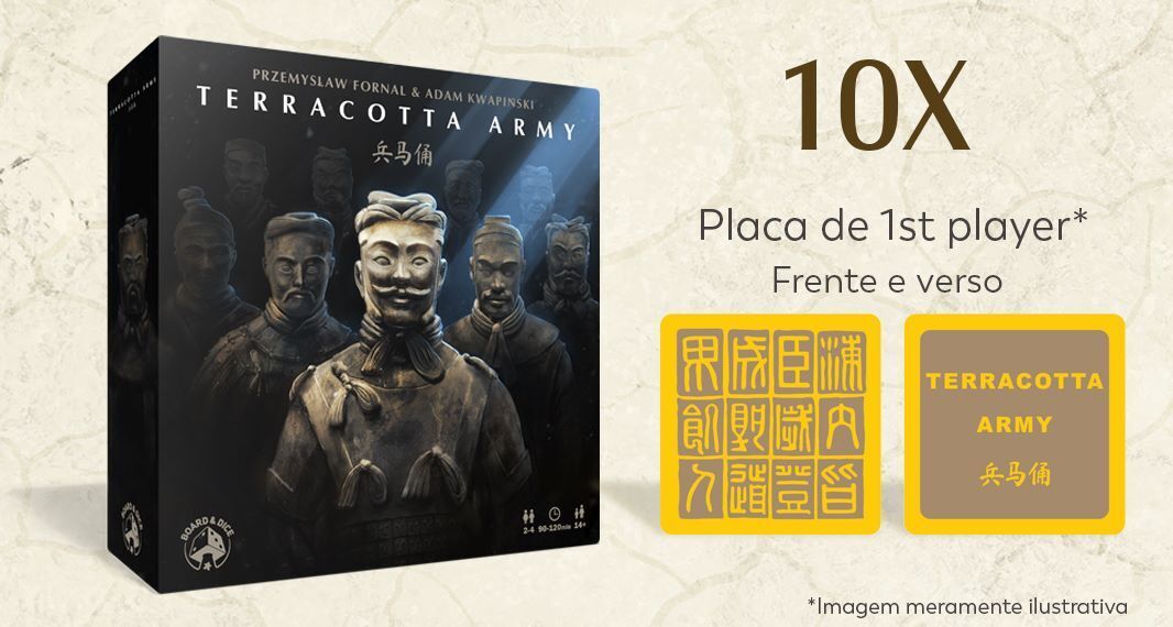 Pack Lojista - Terracota Army  - 10x Império  (+10 Placas de 1st player do imperador)