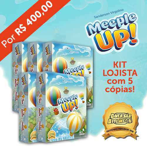 Meeple UP! - Kit Lojista - 5 Cópias