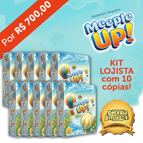 Meeple UP! - Kit Lojista - 10 Cópias