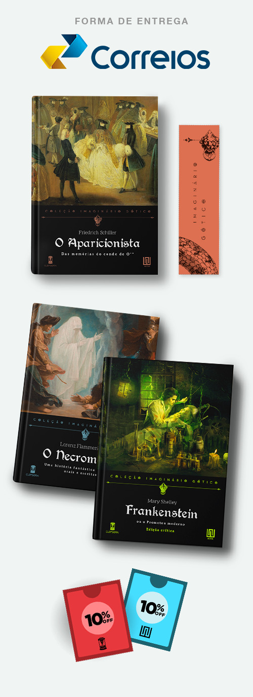O Aparicionista + O Necromante + Frankenstein + Marcador + Cupons
