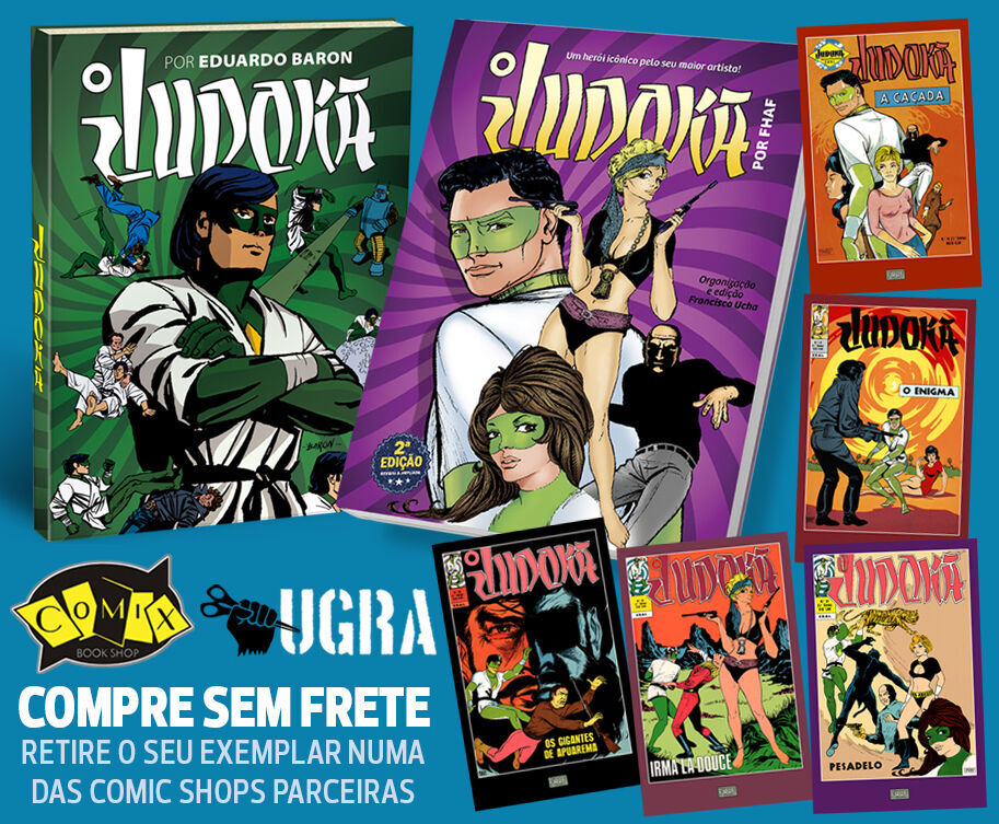 FH4C - O Judoka por FHAF – 2ª Edição + O Judoka por Eduardo Baron + 5 postais: EXCLUSIVO PARA RETIRADA NUMA COMIC SHOP