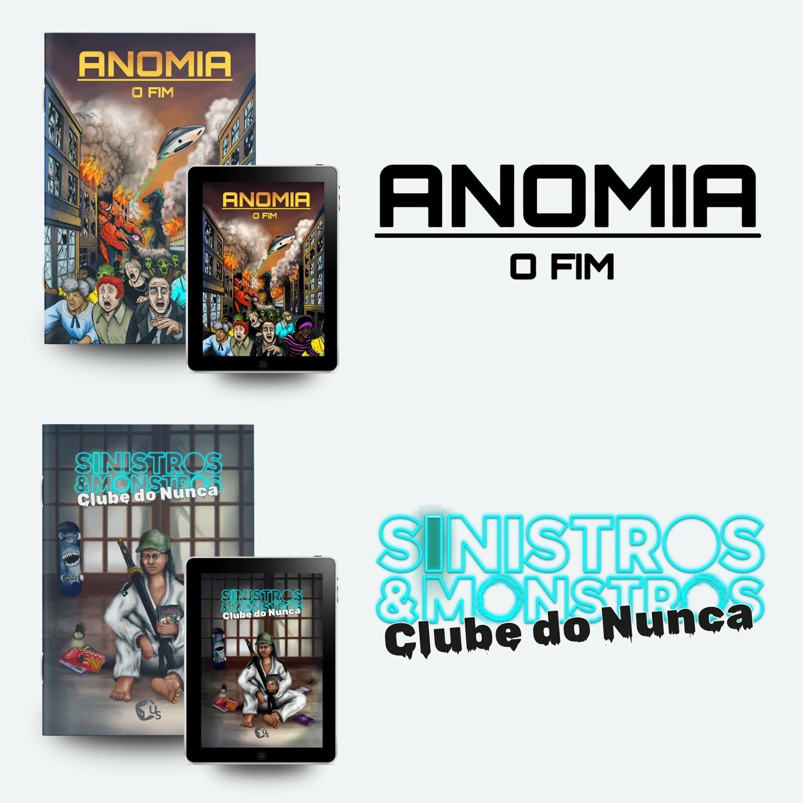 COMBO: ANOMIA (FÍSICO+PDF) + CLUBE DO NUNCA (FÍSICO+PDF)