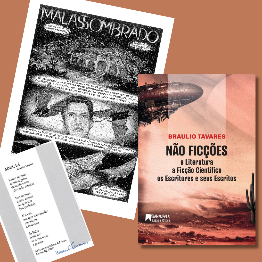 HQ MALASSOMBRADO + poema-postal autografado + NÃO FICÇÕES