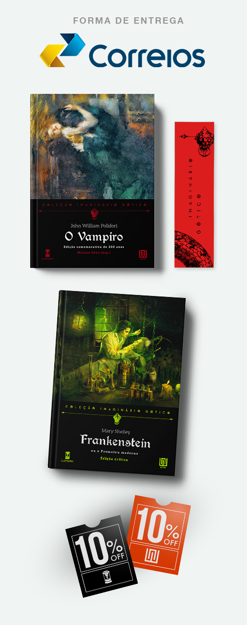 O Vampiro + Frankenstein + Marcador + Código de desconto