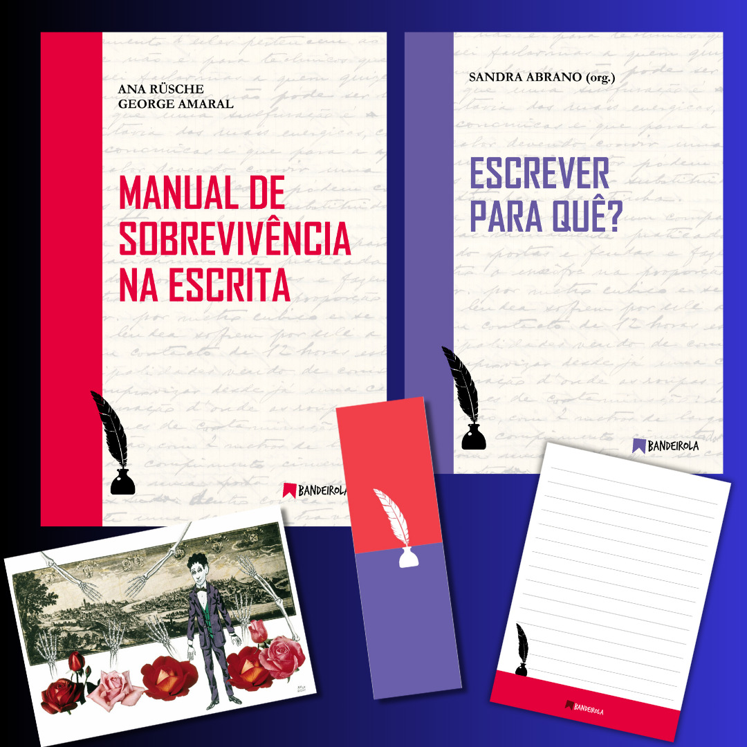 Mimos literários + Bloco de Notas + os dois livros