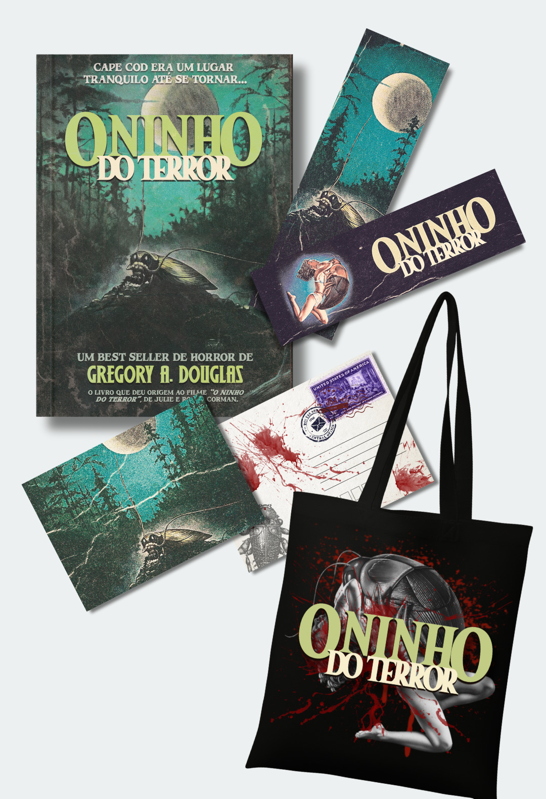 02 - ECOBAG + LIVRO + MARCADOR + POSTAL + CUPOM