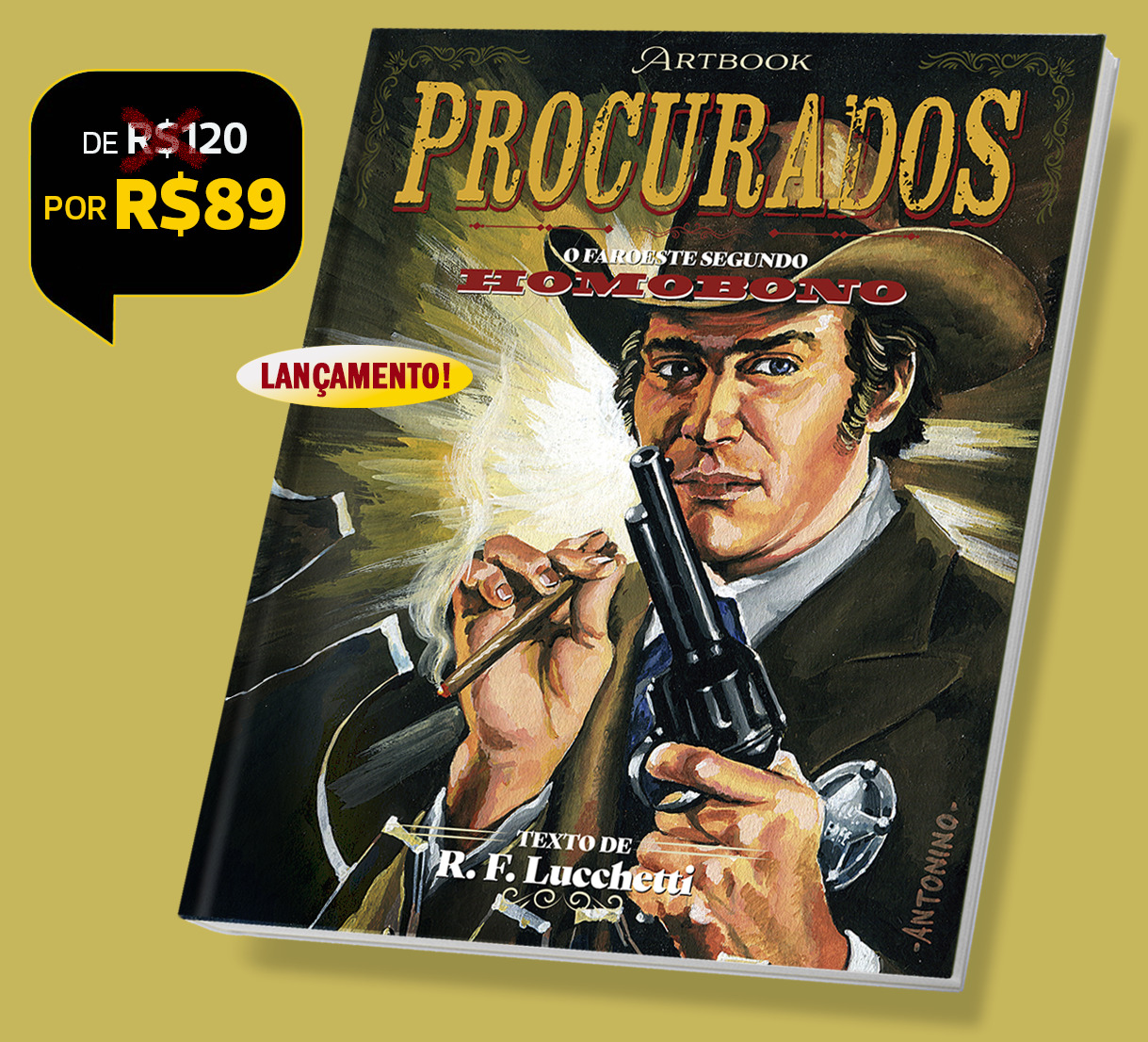 CKFX5 - LEVE TAMBÈM o artbook Procurados – O Faroeste Segundo Homobono