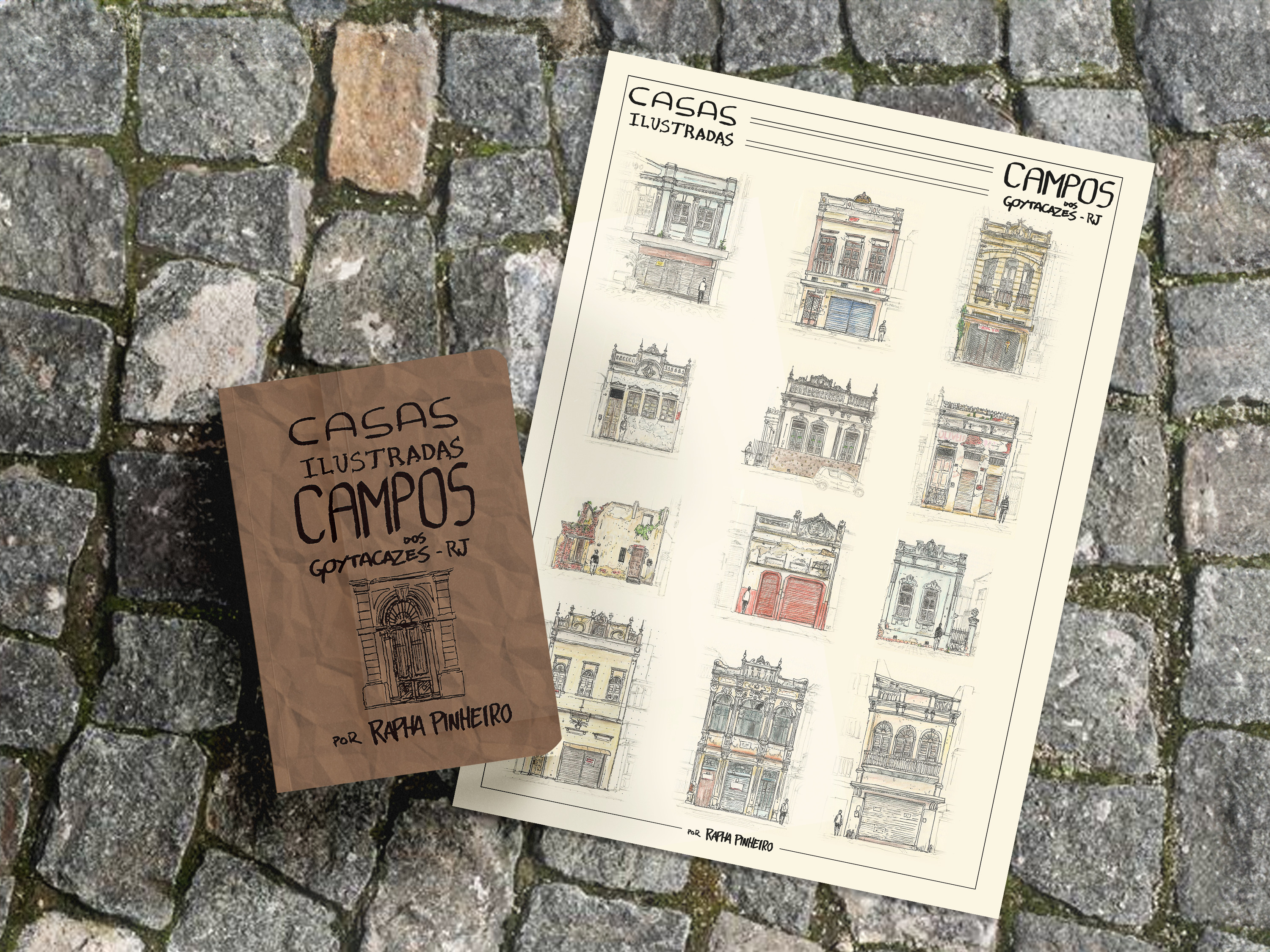 Casas Ilustradas + Poster A4