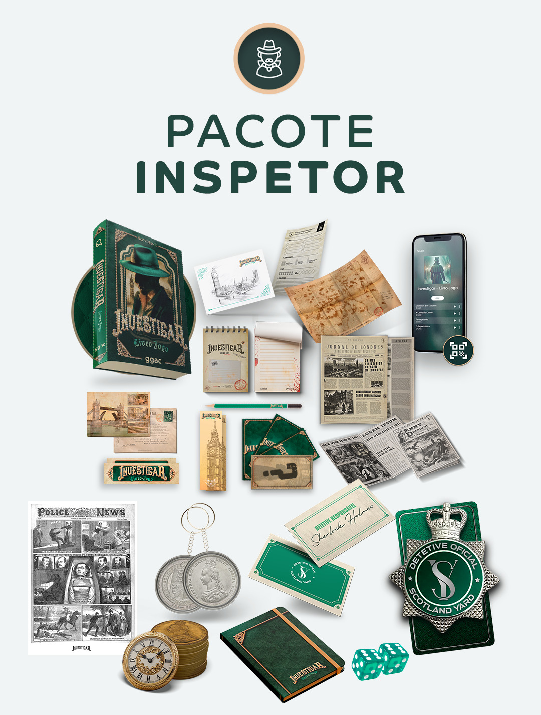 🕵️‍♀️ PACOTE INSPETOR!