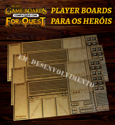 Player Boards para os Heróis