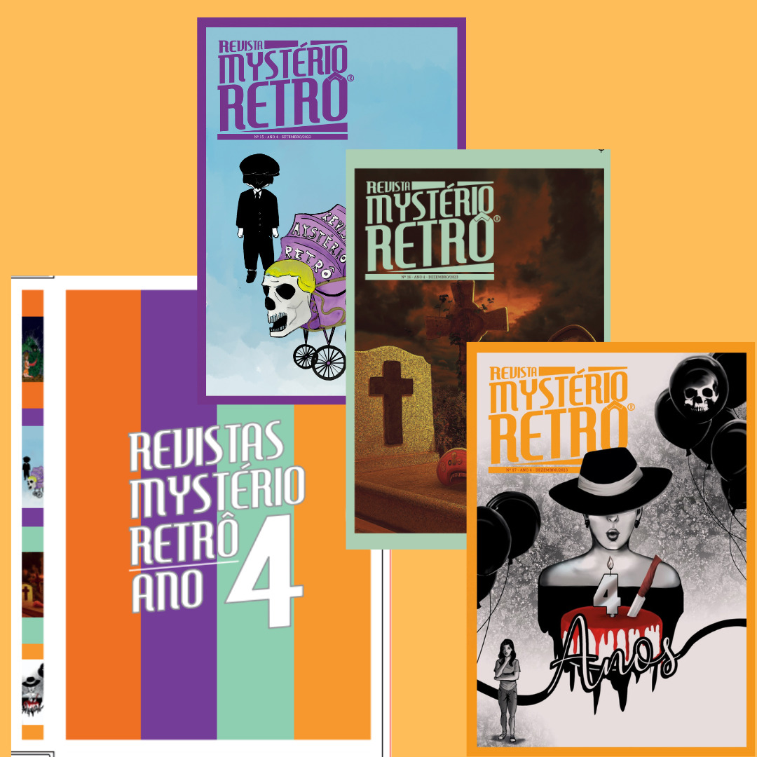 Nº 15, 16 e 17 + box ano 4 Revista Mystério Retrô