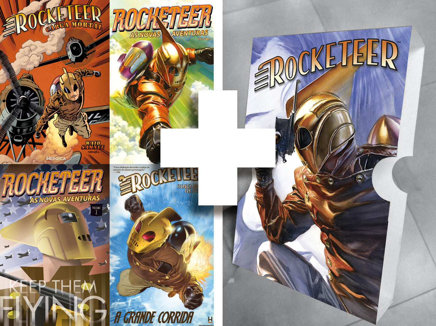 Kit 3 / Coleção Rocketeer + luva trio