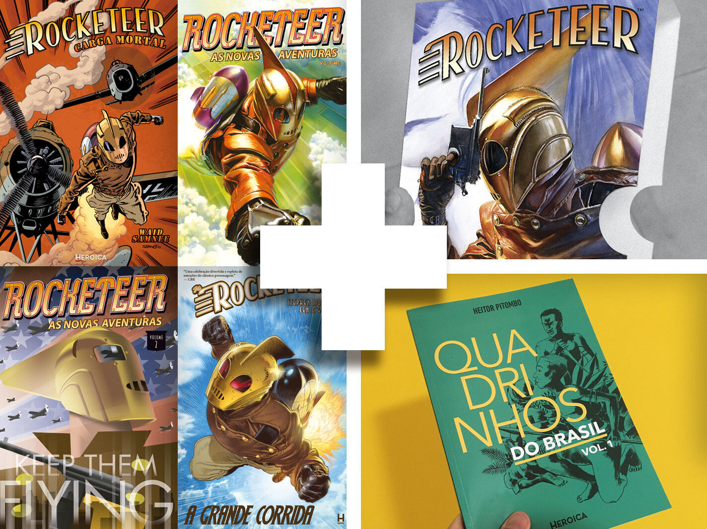 Kit 5 / Coleção Rocketeer + luva trio + livro
