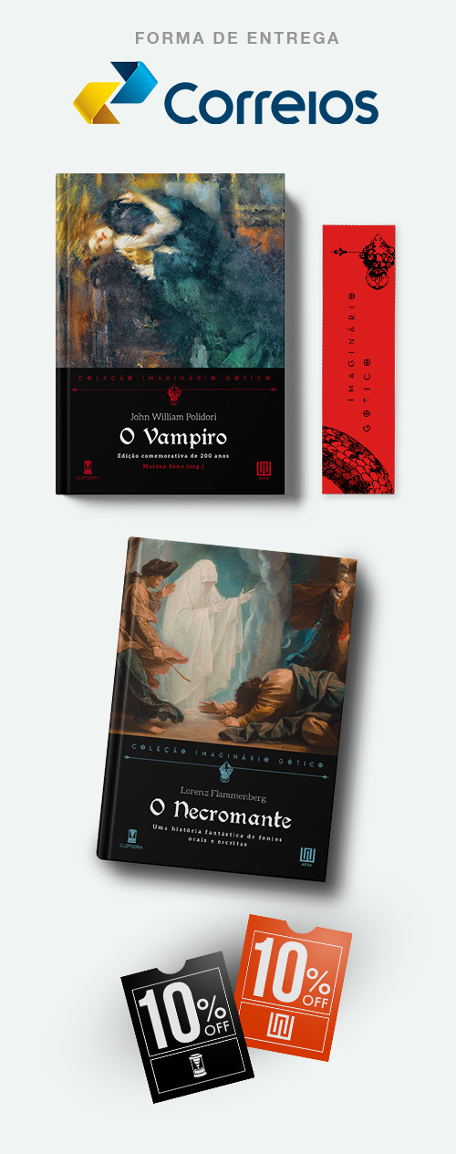 O Vampiro + O Necromante + Marcador + Código de desconto