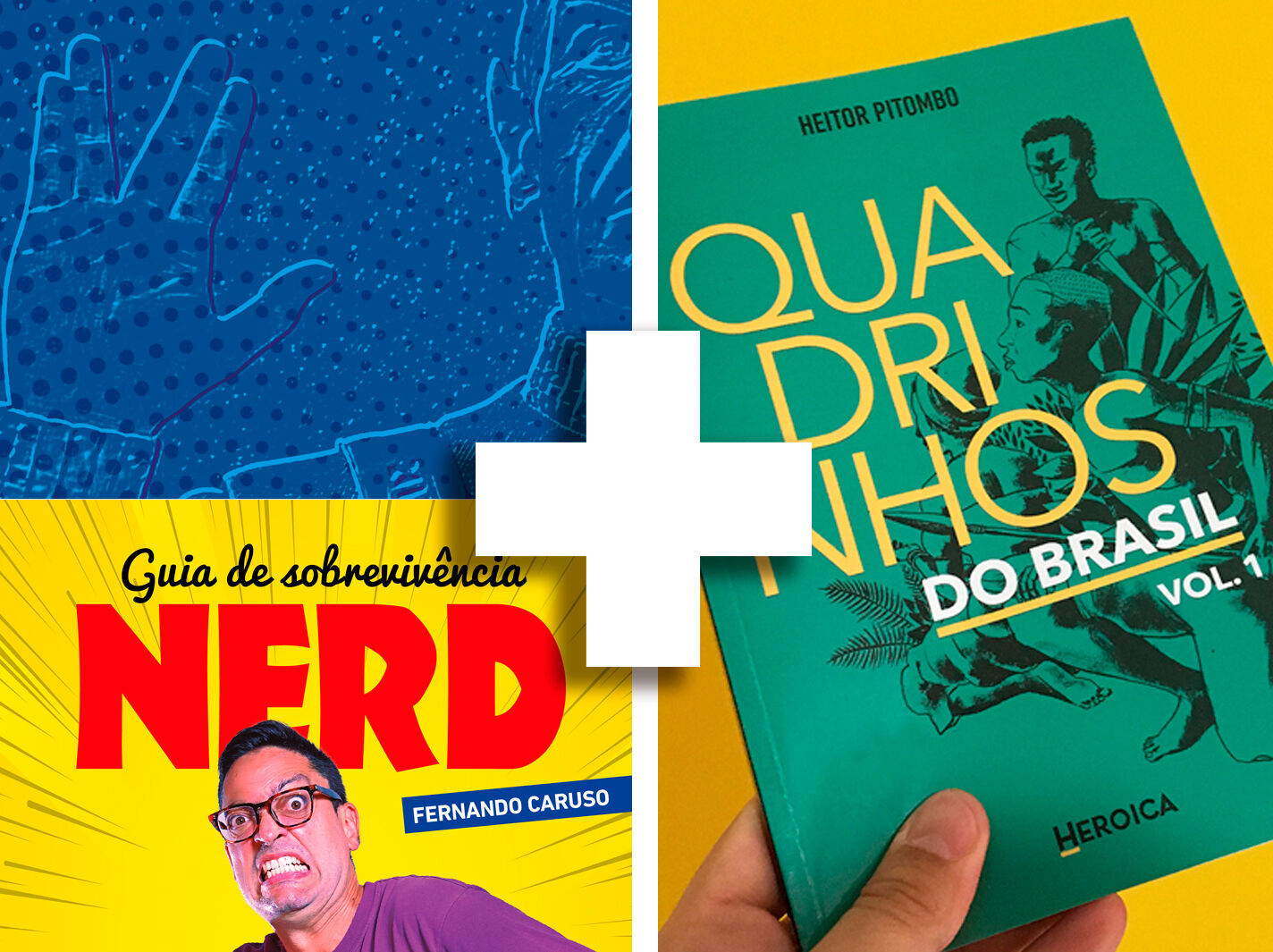 Kit 3 / Guia + Passaporte + Quadrinhos do Brasil