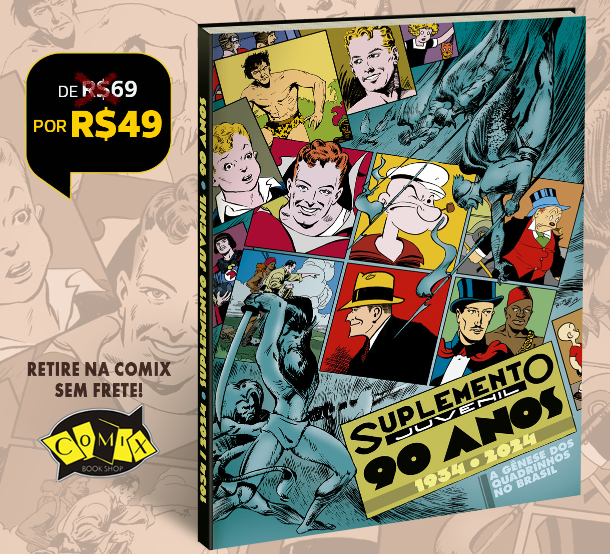 SJ2 - 1 exemplar de Suplemento Juvenil – 90 Anos sem frete! EXCLUSIVO PARA RETIRADA NA COMIX/SP