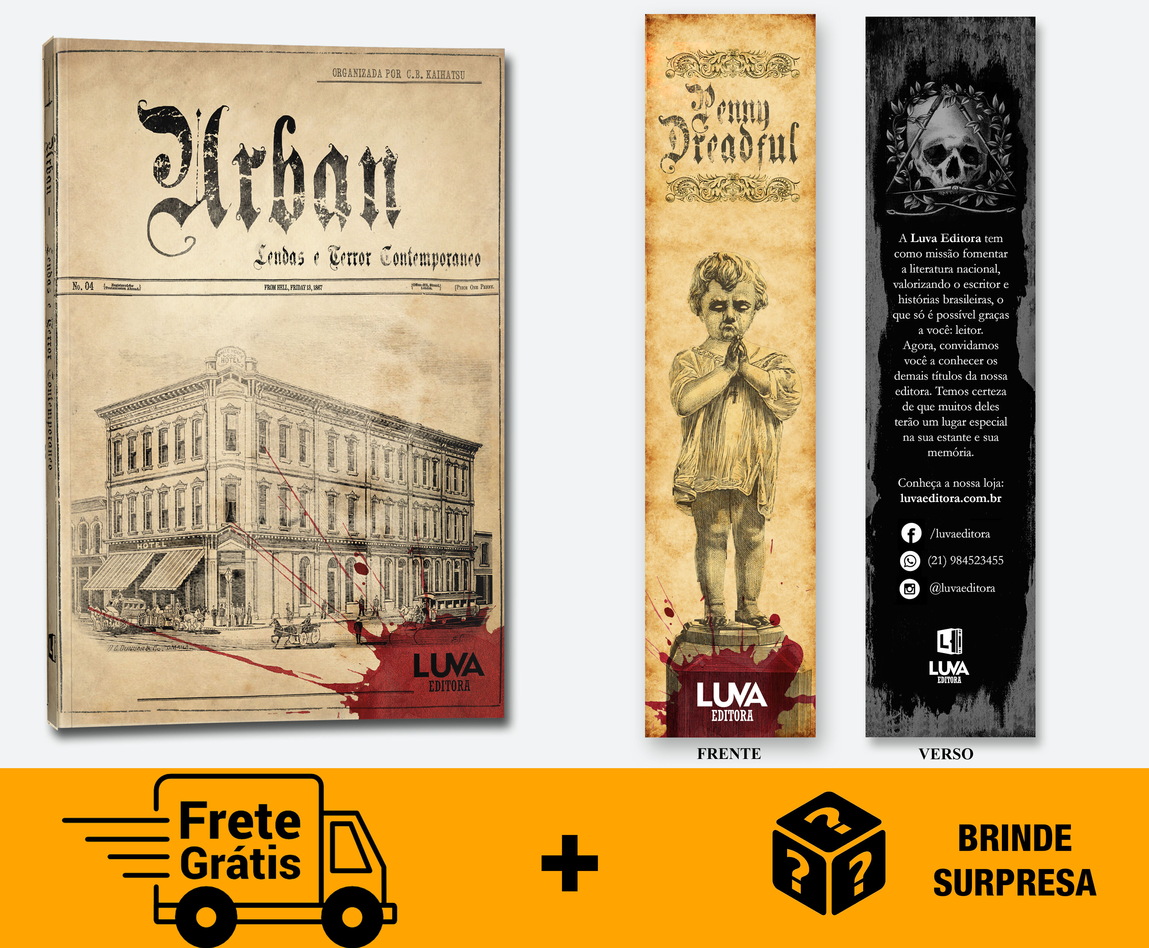 01 LIVRO + MARCADOR + BRINDE