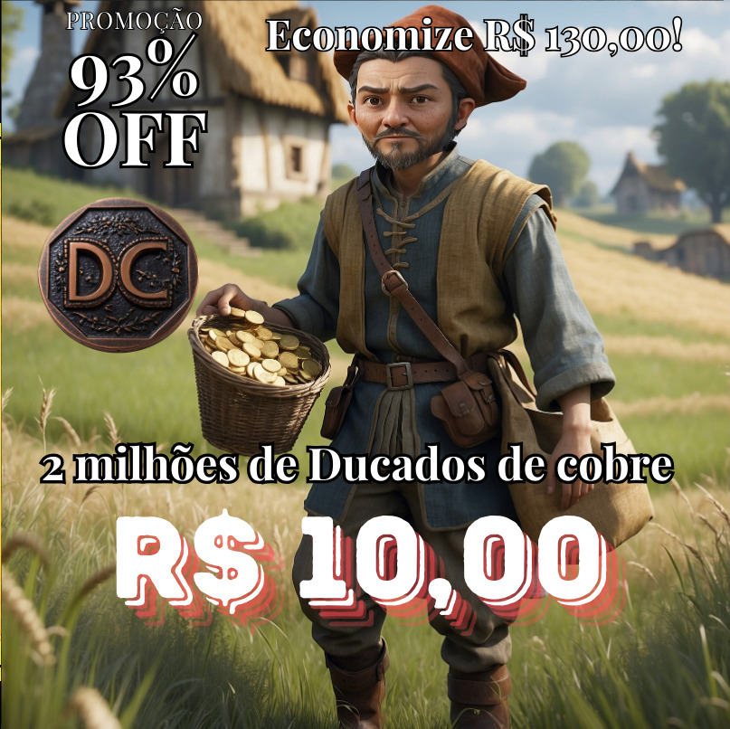 Lote 1: Ducado de Cobre (R$10,00)