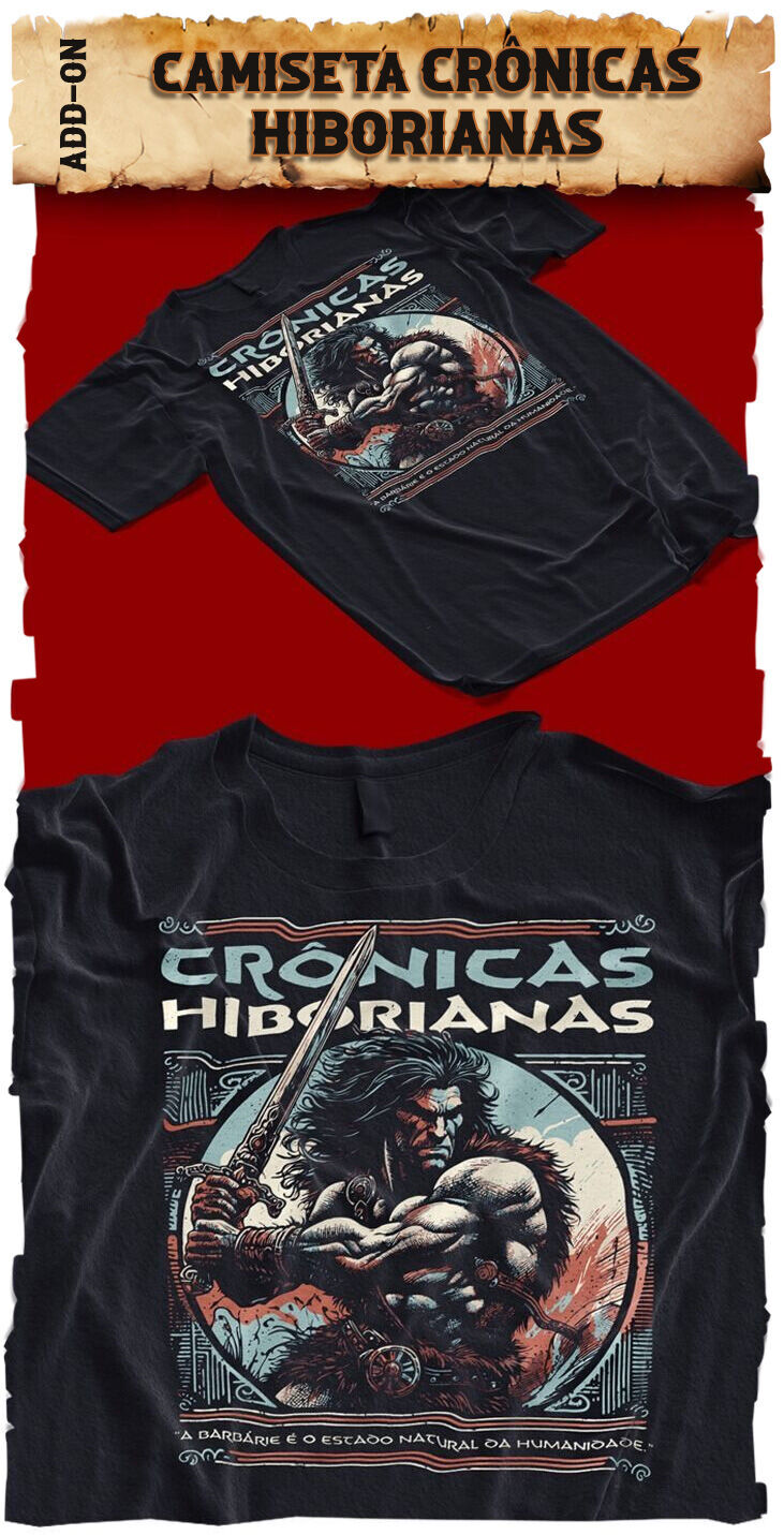 Camiseta Preta - Crônicas Hiborianas 1