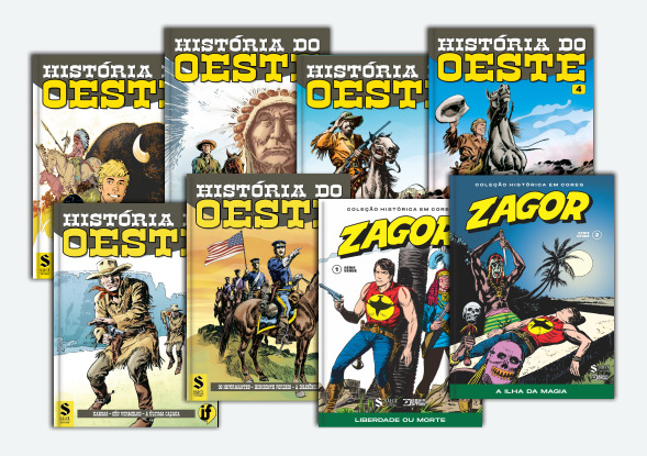 HISTÓRIA DO OESTE 1 A 6 + ZAGOR CHC 1 E 2