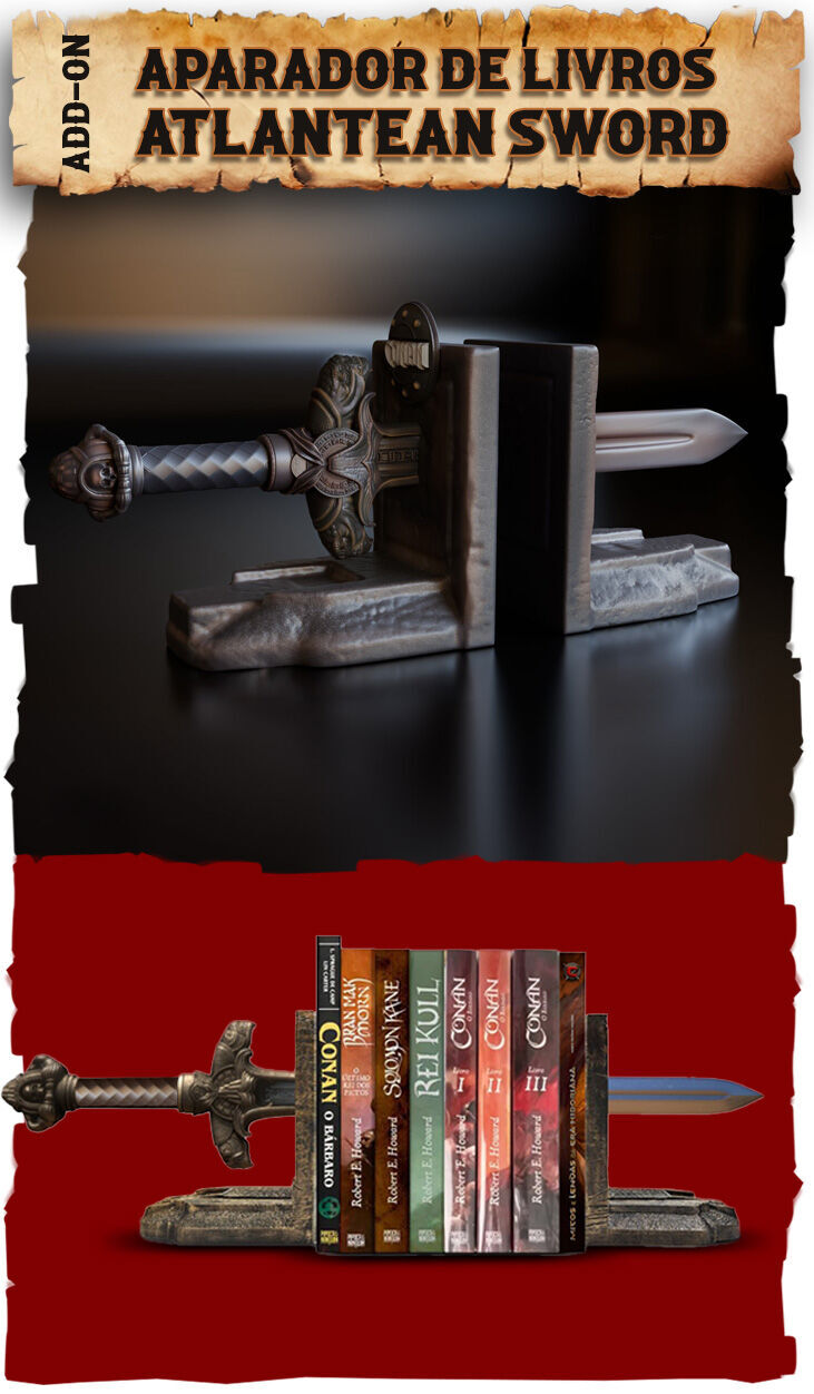 Aparador de Livros Atlantean Sword
