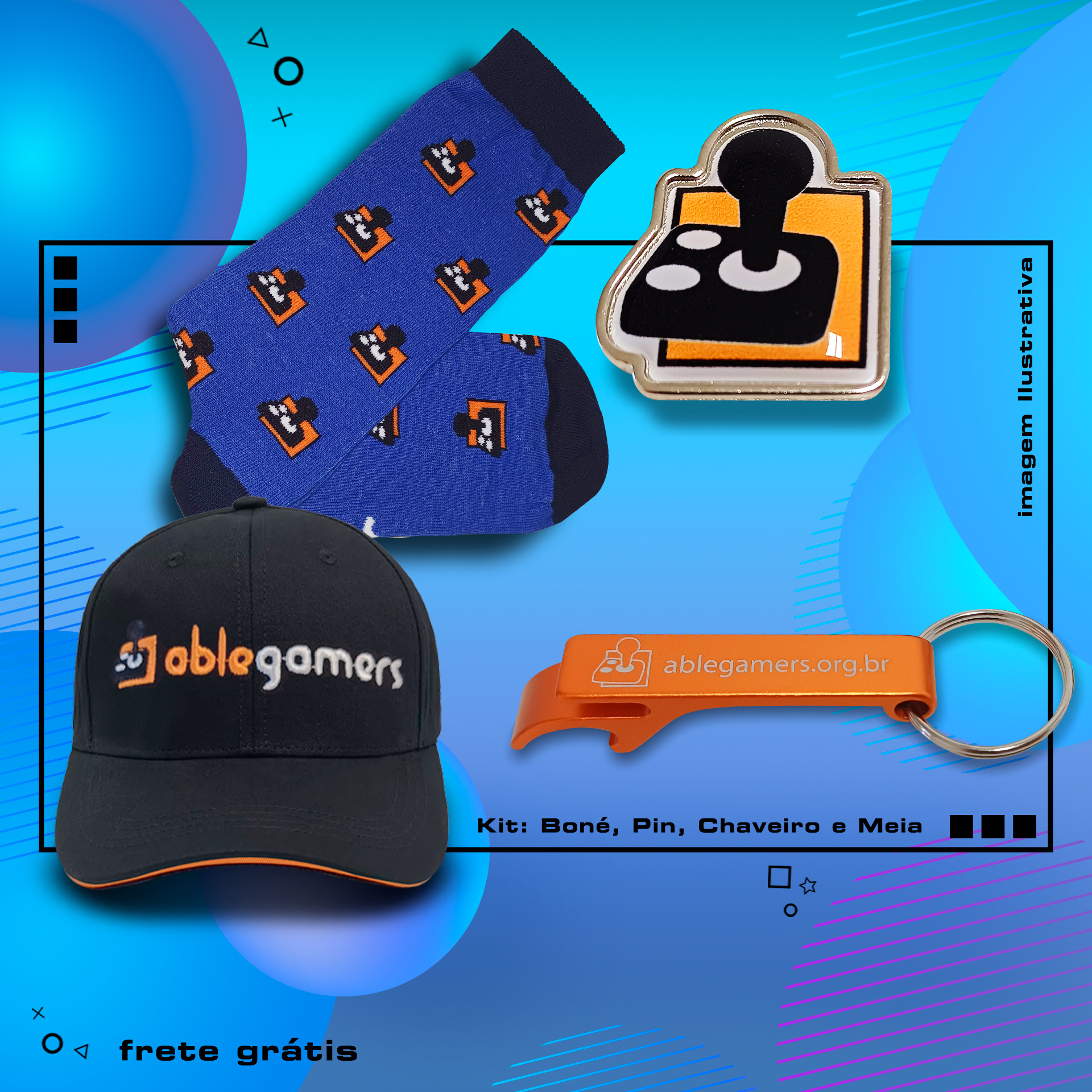 Kit AbleGamers Brasil