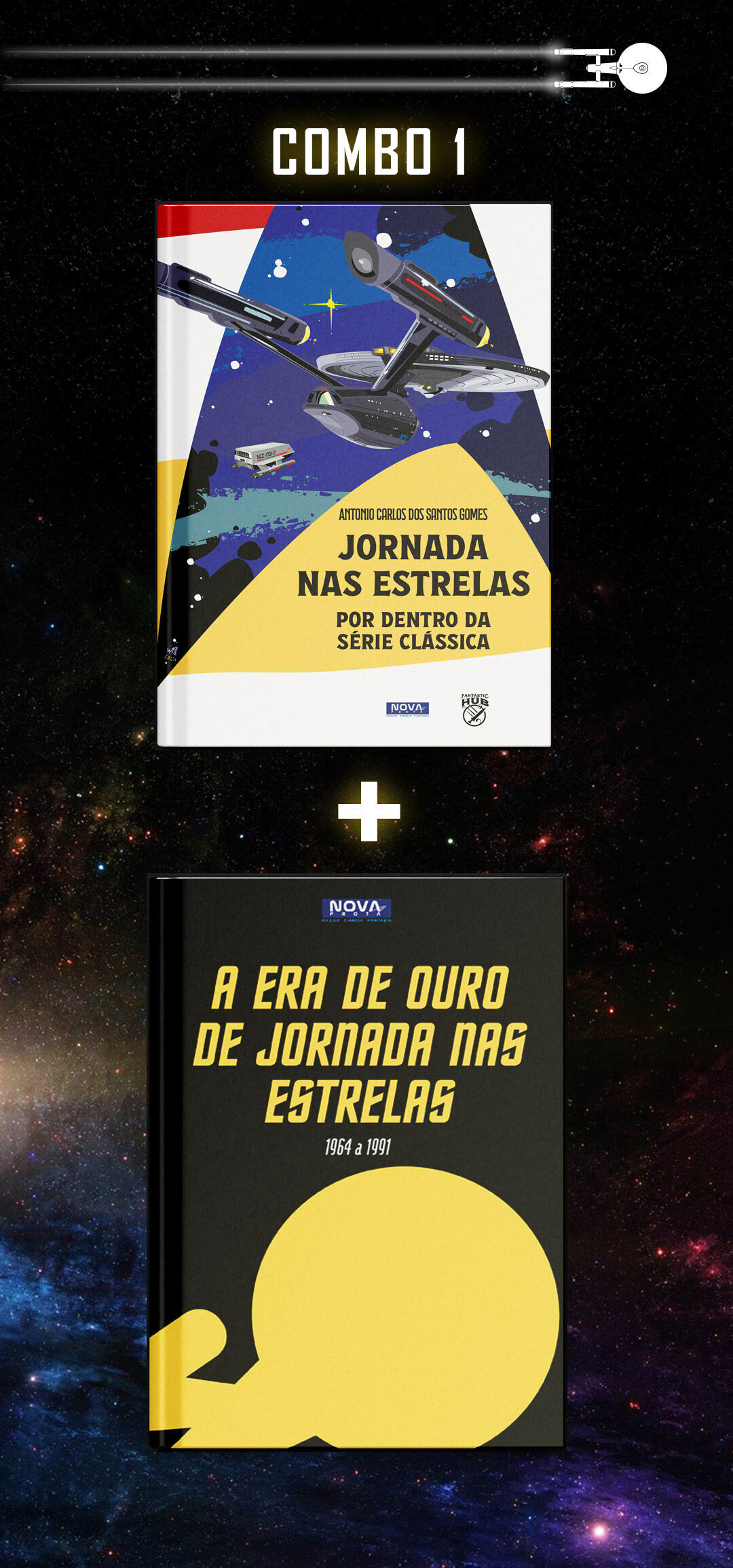 Kit Star Trek - Por Dentro da Série Clássica (capa Dura) +A Era de Ouro de Jornada nas Estrelas
