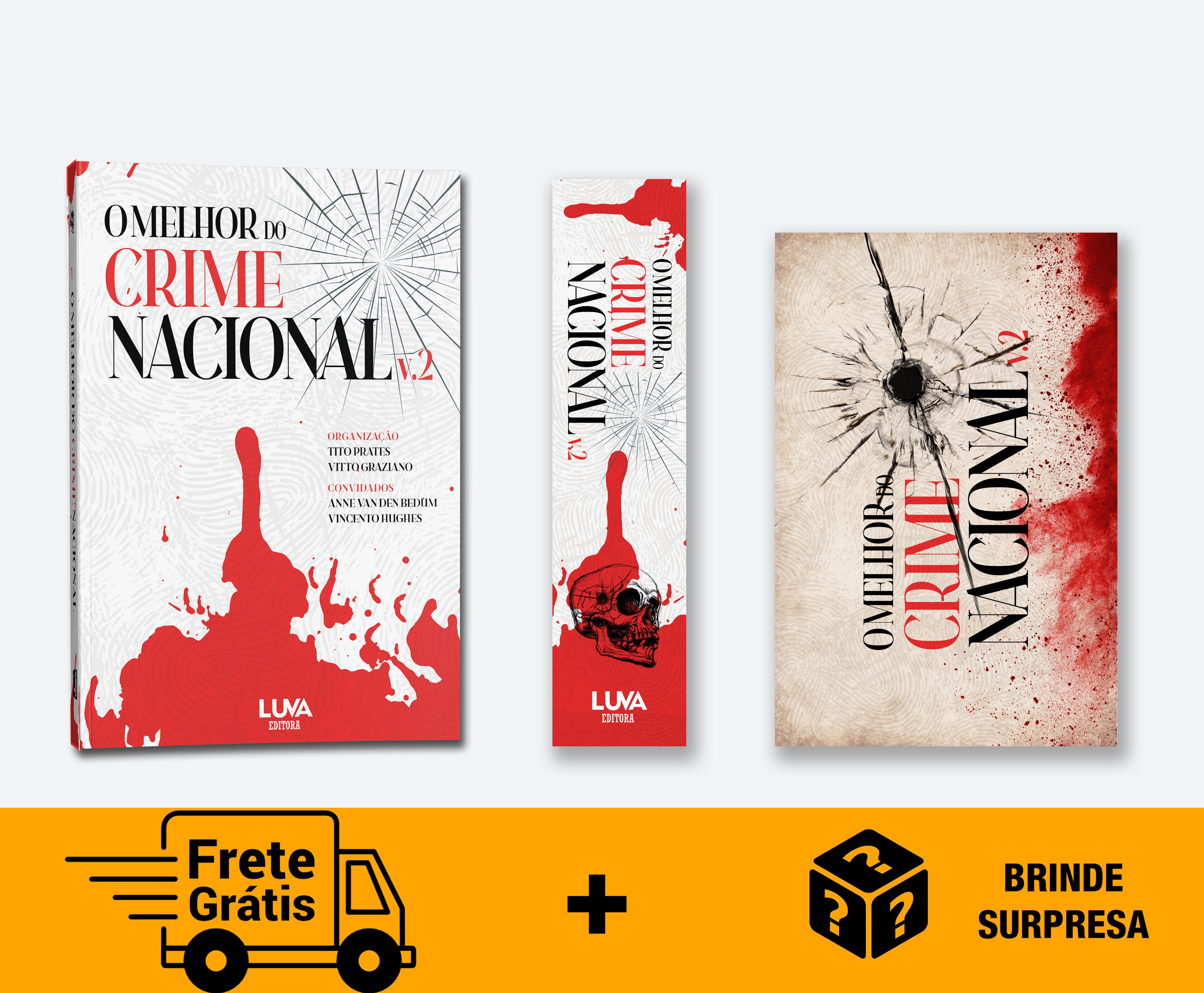 Réu Primário - Para R$ 80 ou mais LIVRO + MARCADOR + POSTAL