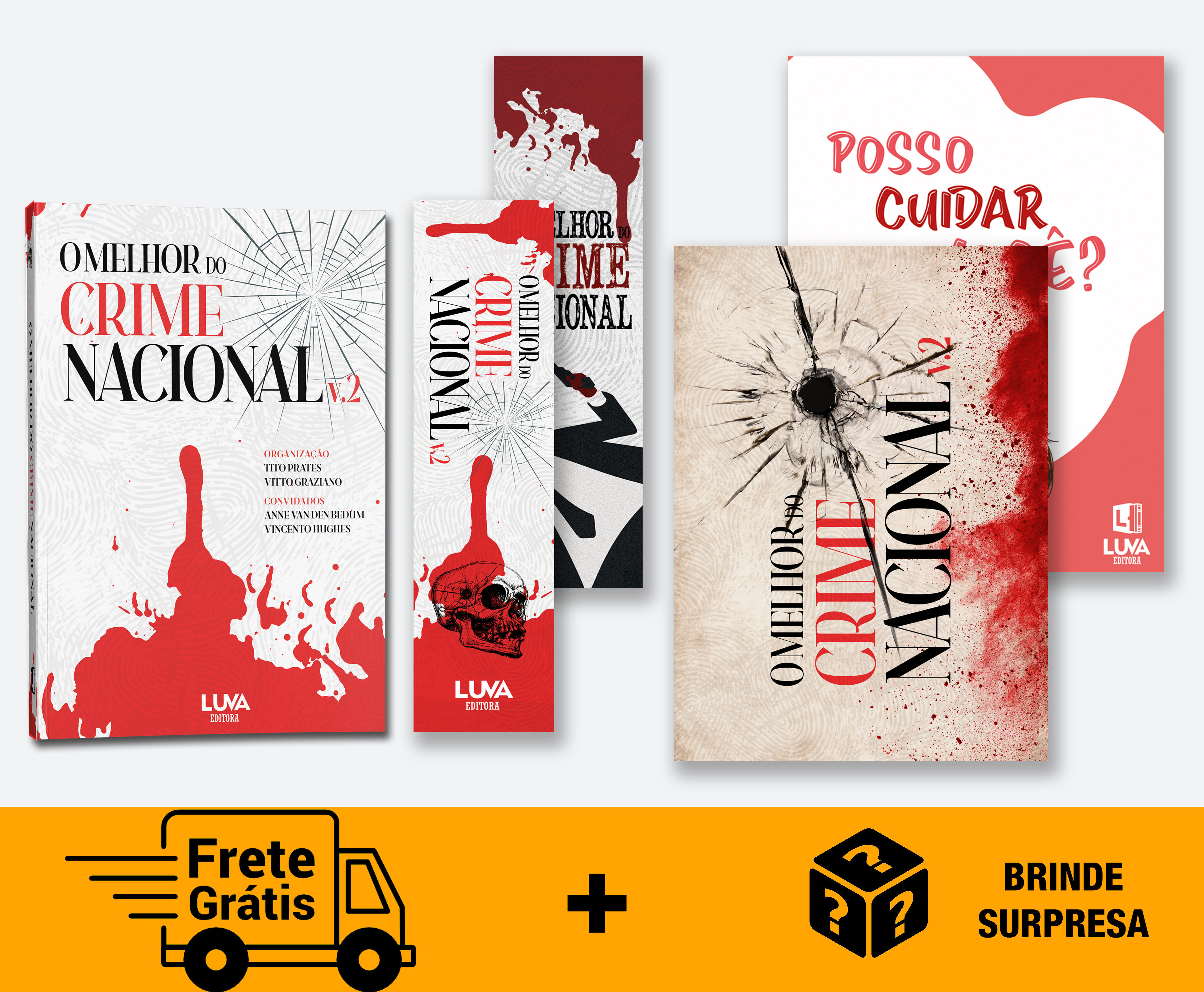 Réu Secundário - Para R$ 90 ou mais LIVRO + 02 MARCADORES + 02 POSTAIS 