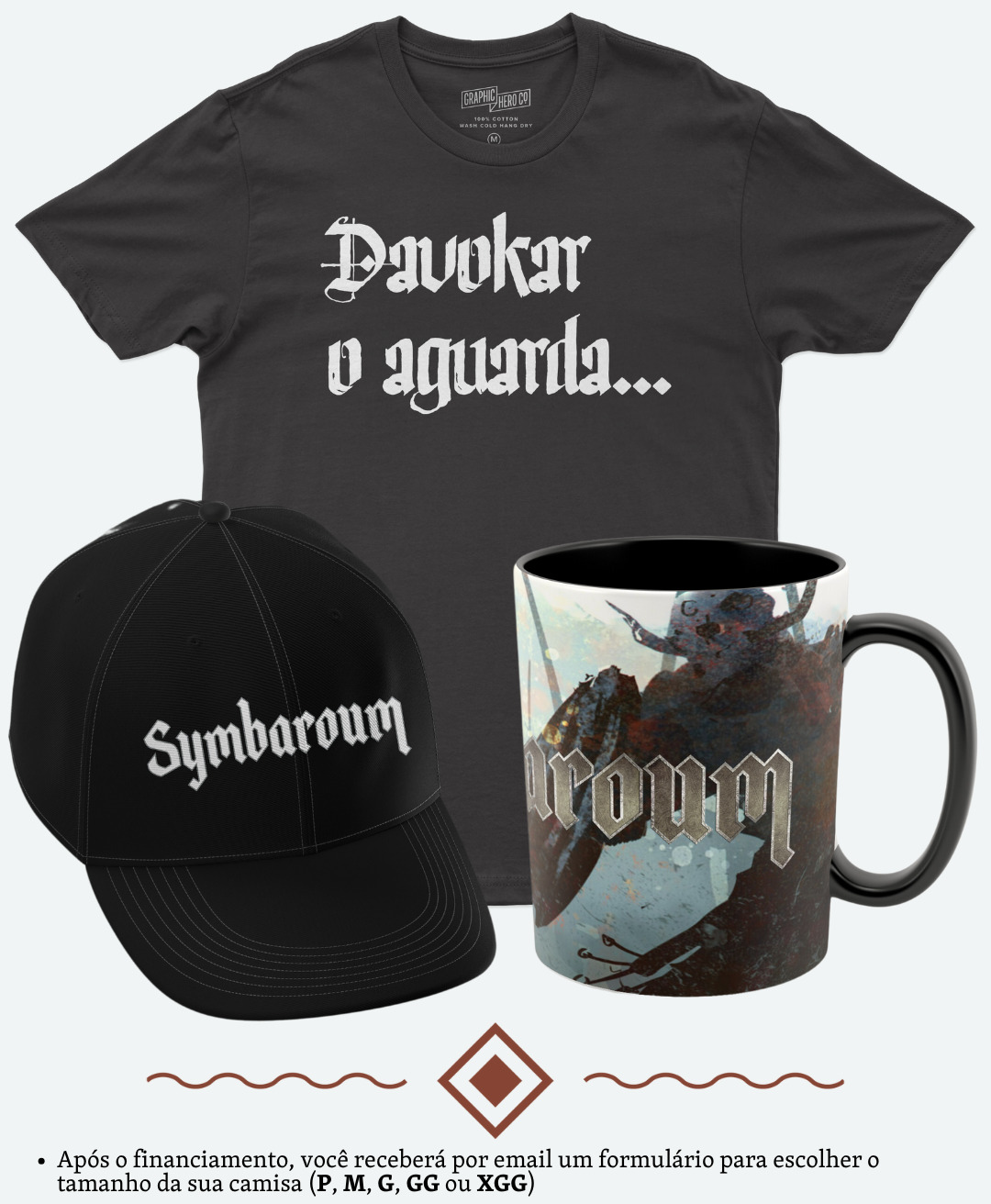 Add-on: Boné + Caneca + Camiseta Especial de Davokar