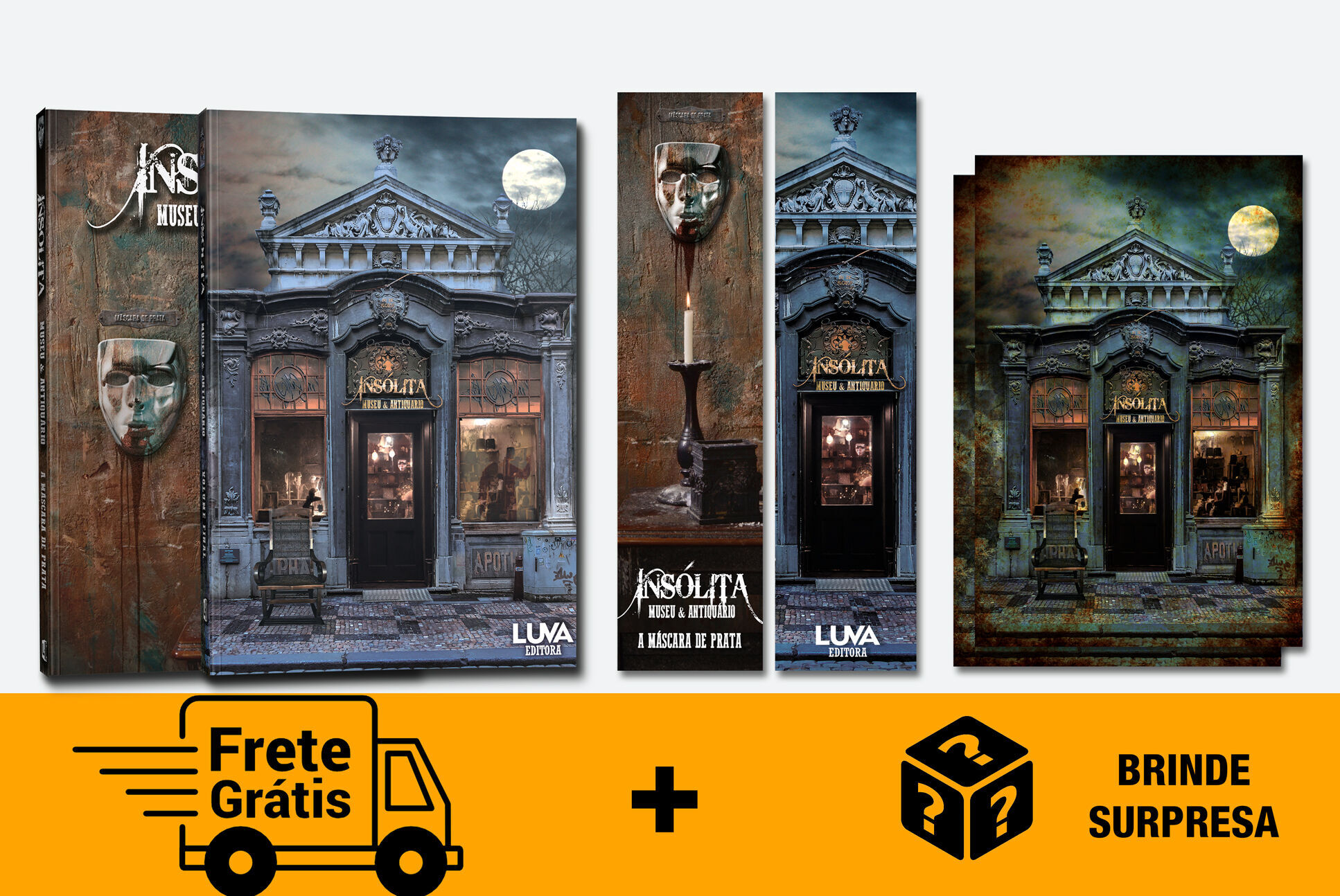A Máscara de Prata - Para R$ 130 ou mais 02 LIVROS + 02 MARCADOR + 02 POSTAIS