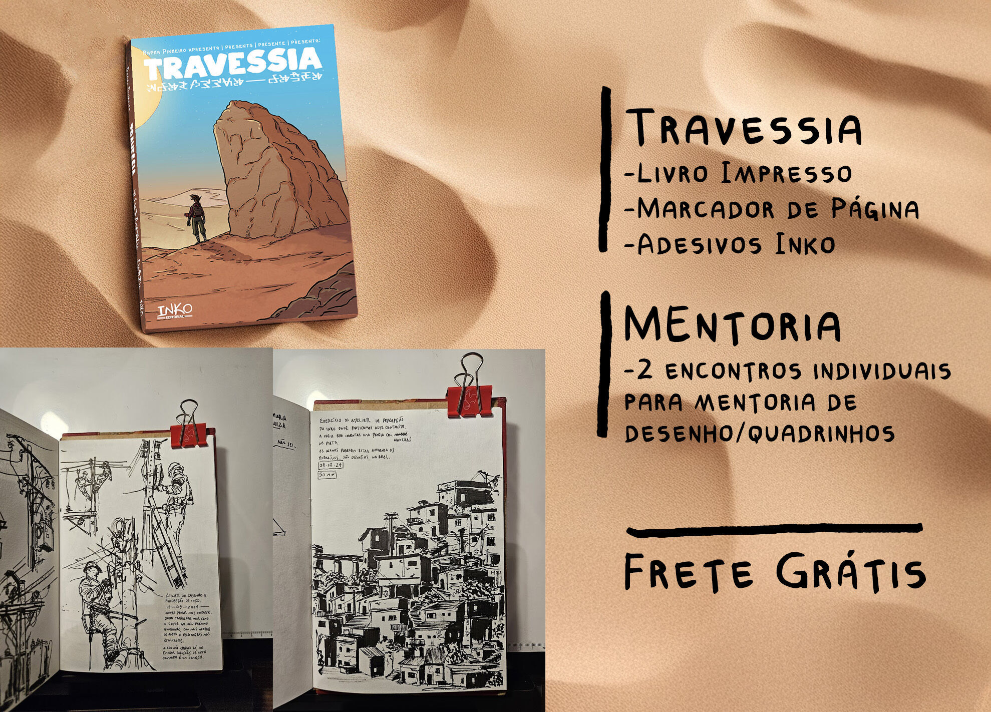 Travessia + Mentoria de Desenho/Quadrinhos