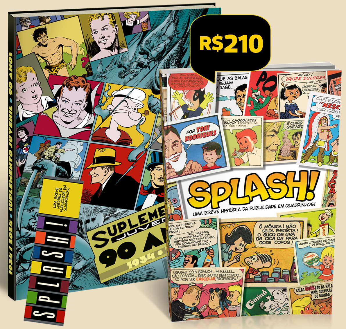 3 = Splash! Uma Breve História da Publicidade em Quadrinhos! + Suplemento Juvenil: a Gênese dos Quadrinhos no Brasil