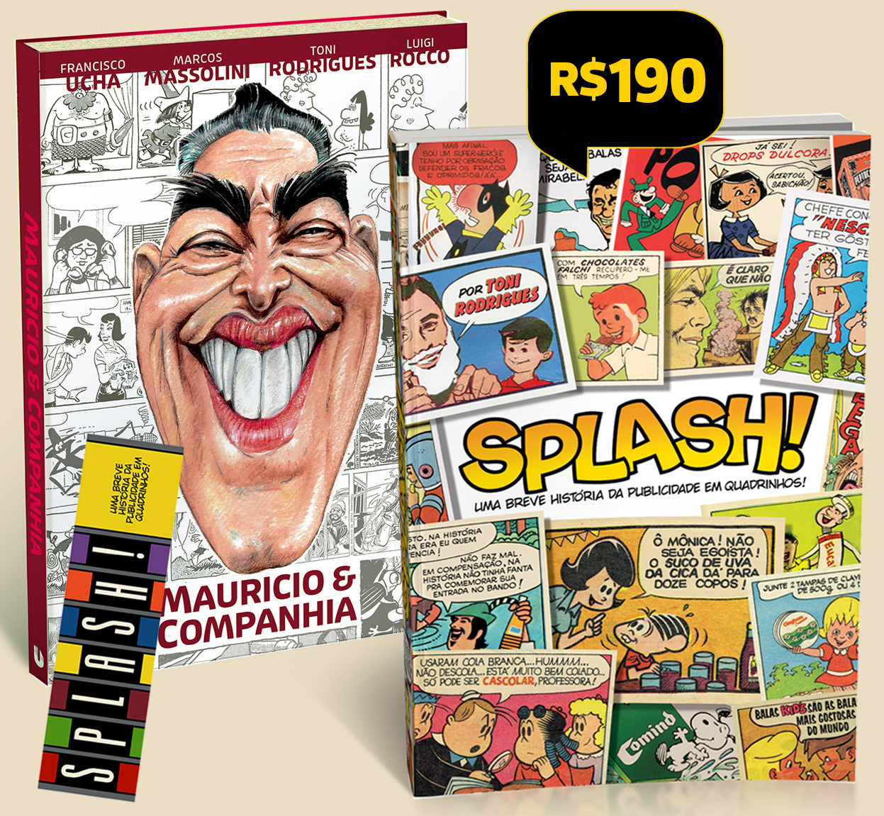 5 = Splash! Uma Breve História da Publicidade em Quadrinhos! + Mauricio & Companhia