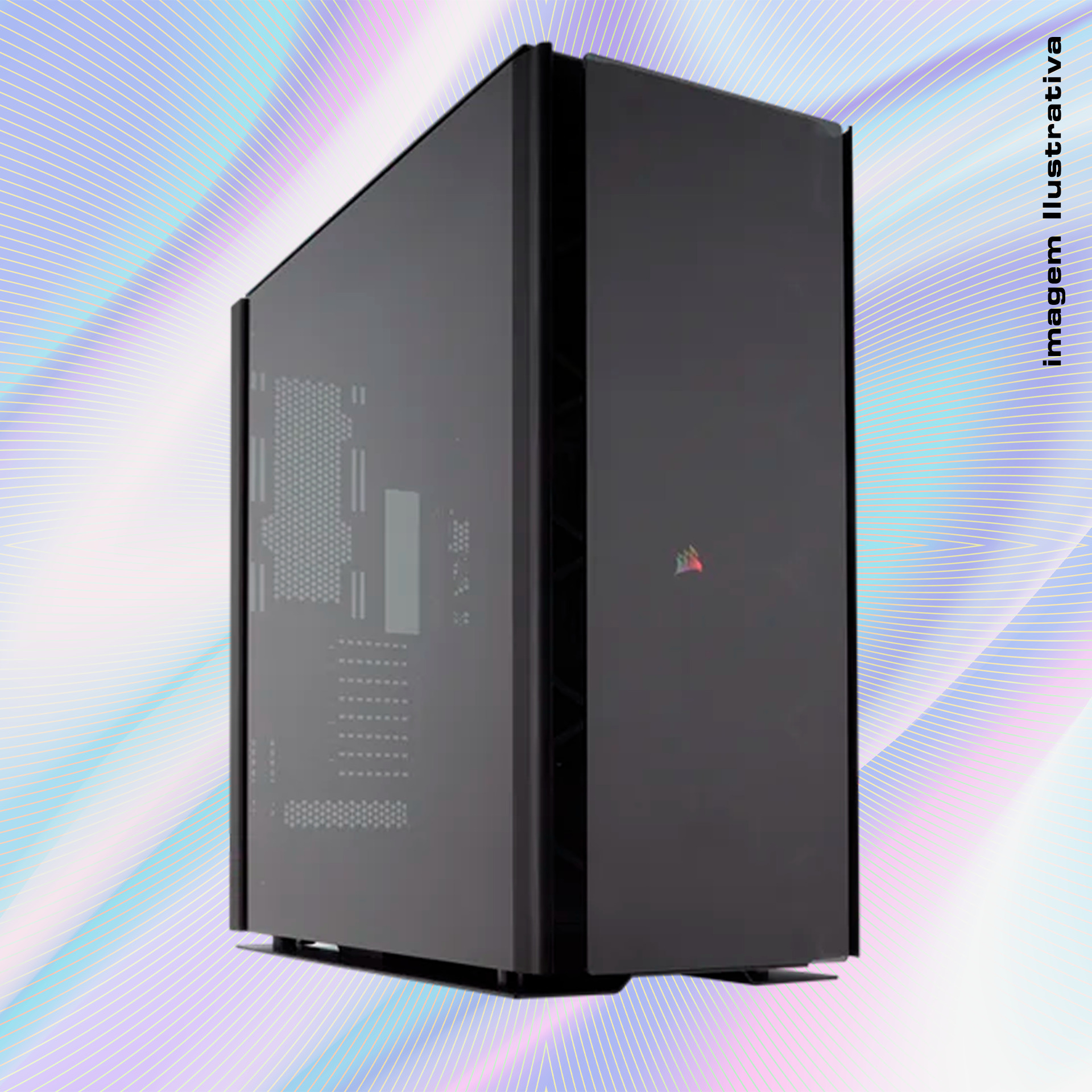 Obsidian 1000D Super Tower Case + Ventoinha Corsair AF140 RGB Elite