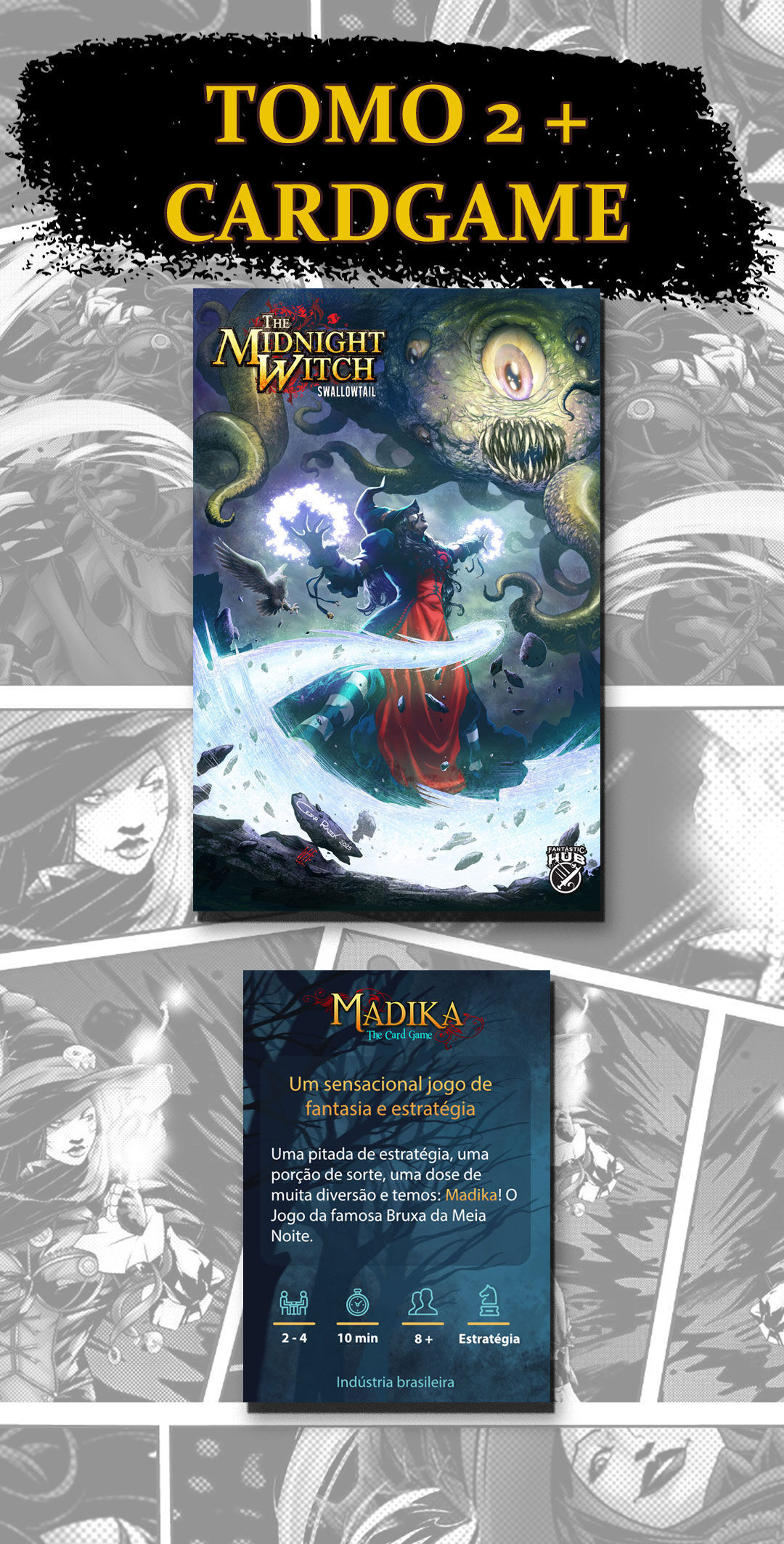 Tomo 2 - A Bruxa da Meia Noite + Mádika (Card Game)