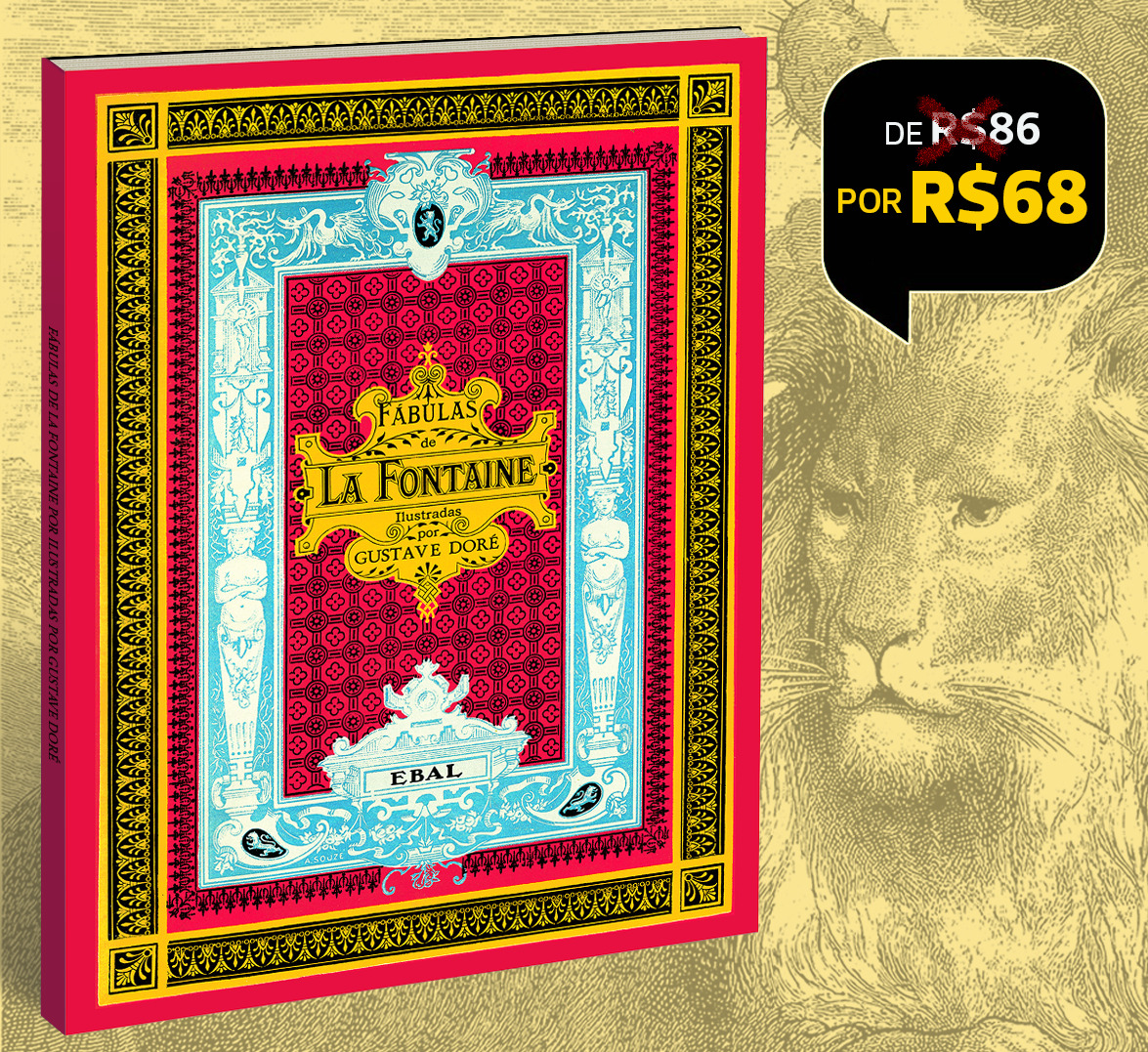 Fábulas de La Fontaine Ilustradas por Gustave Doré: 1 exemplar