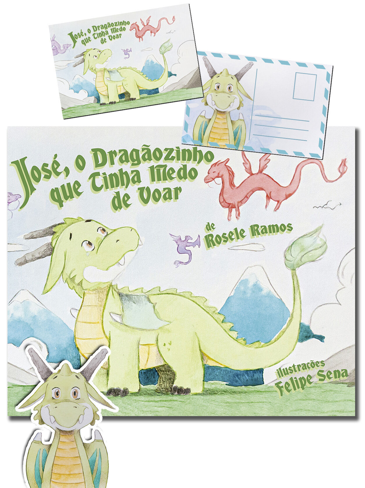 Livro + Adesivos + Postal