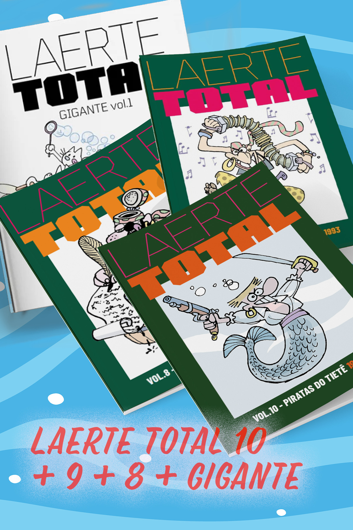 Laerte Total Gigante + Laerte Total 8 a 10