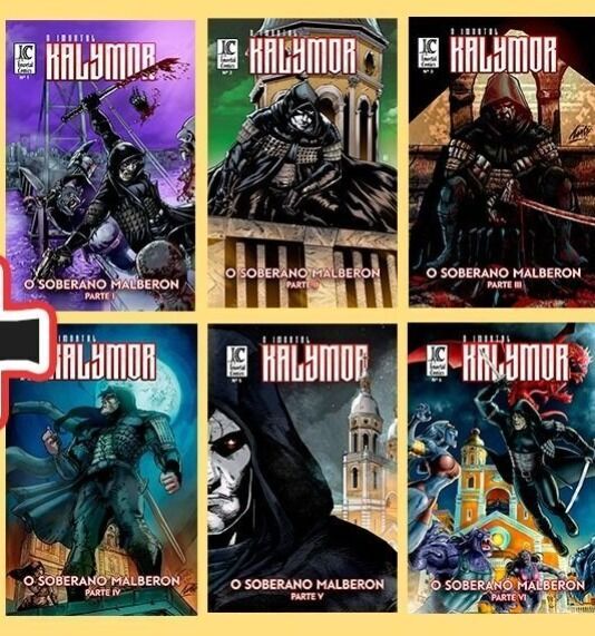 PRIMEIRA TEMPORADA DA HQ O IMORTAL KALYMOR  ( HQ 1 à HQ 6 ) 