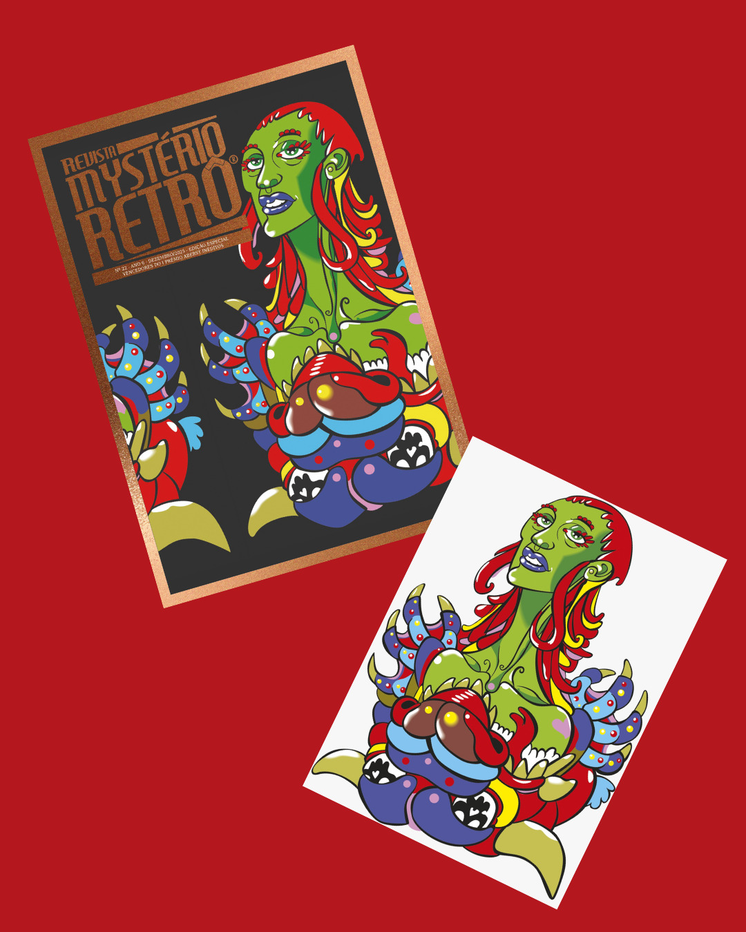 Card branco + Revista Mystério Retrô 22 